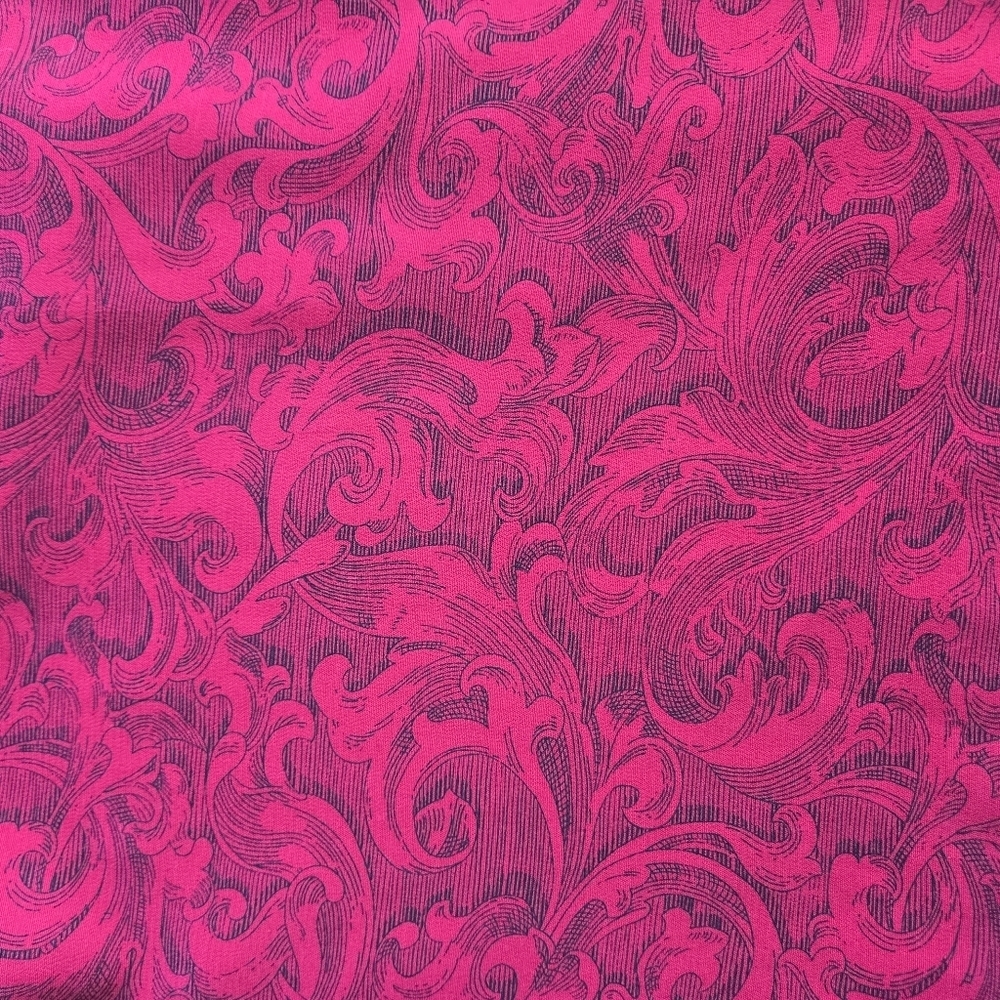 Elegant Red Vintage Paisley Skirt - Picture 8 of 8